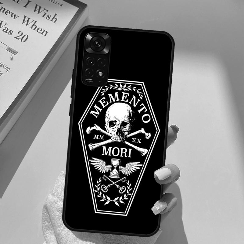 Pouzdro Memento Mori pro Xiaomi Redmi Note 10 8 9 11 Pro 8T 9S 10S 11S Redmi 10C 9C 9A 9T K50 K40 Gaming