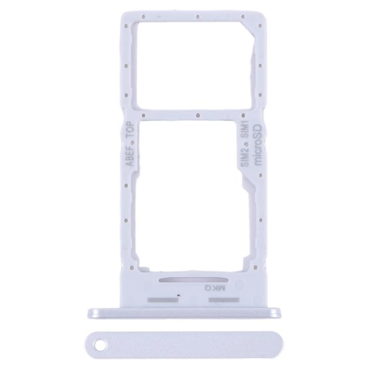 

For Samsung Galaxy A25 5G SM-A256B Original SIM Card Tray + SIM Card Tray / Micro SD Card Tray срібний