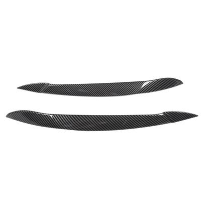 1 Pair Headlight Eyebrow Left Right Fade Proof Front Headlight Eyelid Trim for X5 E70 2008 To 2013