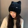 Warm Winter Hat Thickened Knitted Beanies Cute Ear Protection Hat  for Women