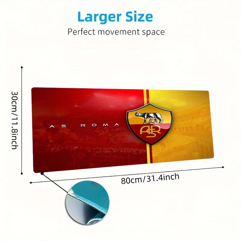 AS Roma Color Mouse Pad Large Gaming Table Cushion Non-slip Laptop Tablet Big Mousepad XXL Mat Mini PC Playmat With Lock edge