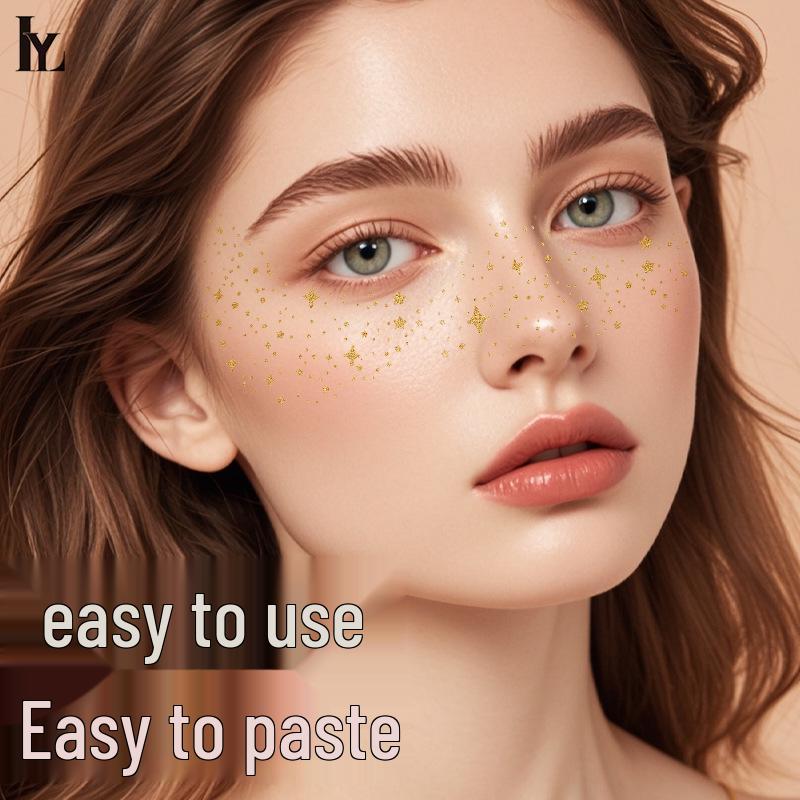 Europäische & Amerikanische Laser Sommersprossen Aufkleber - Temporäre Gesichts Make-up Simulationsaufkleber