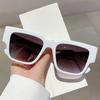 Simple Square Sunglasses  New Stylish Vintage Oversized Women Eyewear Trendy Brand Designer Gradient UV400 Shades