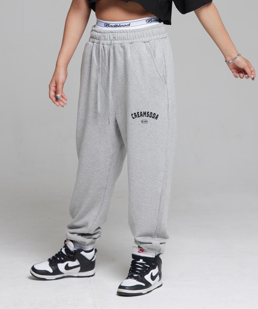 CREAM SODA LAB Arc Logo Jogger Training Pants Grey