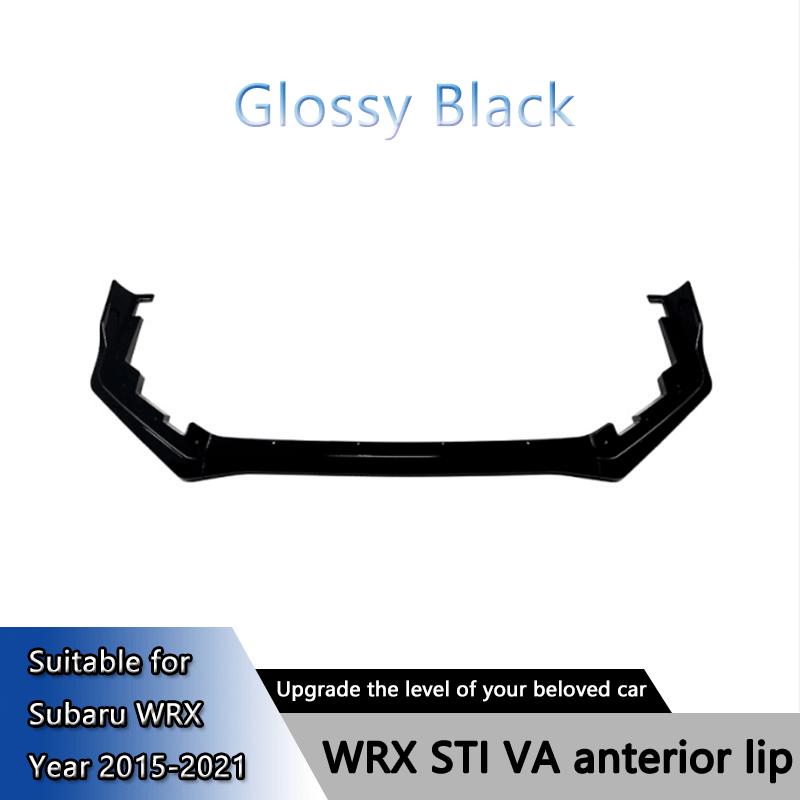 Suitable for Subaru WRX STI VA 2015-2021 front lip and front shovel surround high-quality modified parts Glossy Black