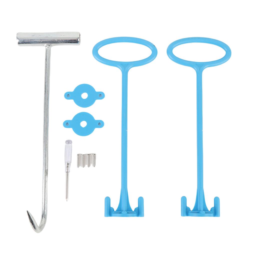 Pool Skimmer Korb Griff Haken Set Schwimmbad Korb Hebehaken Pool Reinigungszubehör