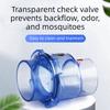 50mm Flap Check Valve UPVC Material Transparent Design Non-return Valve Anti-backflow Movable Valve Backwash Obstructor