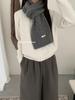 Autumn and winter warm old money style quality wool scarf women's atmosphere white soft waxy couple warm knitted scarf men