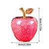 6CM Crystal Apple Christmas Eve Creative Gift Romantic Ornament for Girlfriend Boyfriend Best Friend