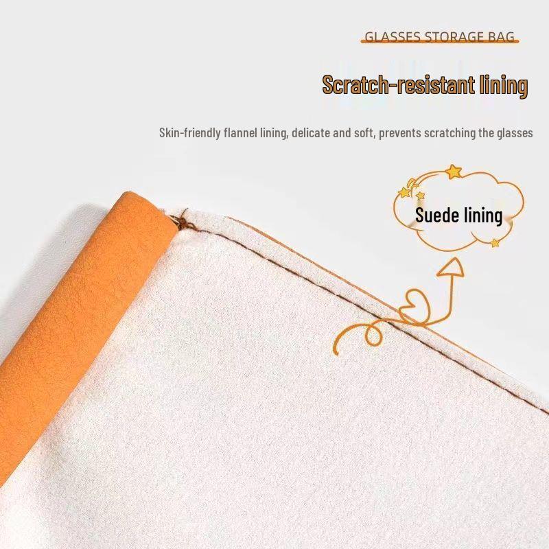 Portable Anti-Pressure Flannel Sunglasses Bag - Universal Simple Glasses Storage Solution