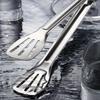 Stainless Steel Food Tongs Anti Heat Cooking Tools  For Desserts Salads Barbecue