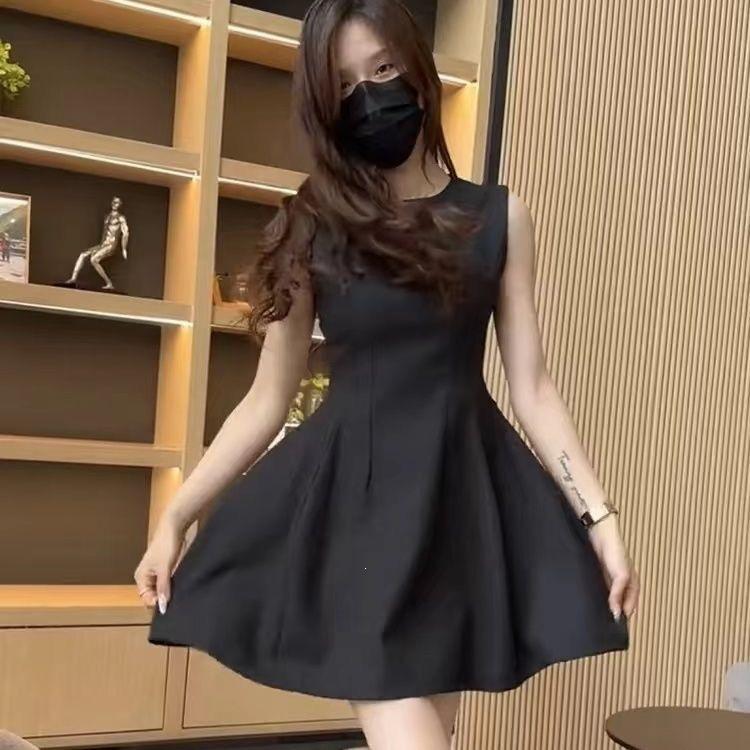 Professional wear casual short-sleeved medium and long dress dress women's summer new British style commuter temperament dress