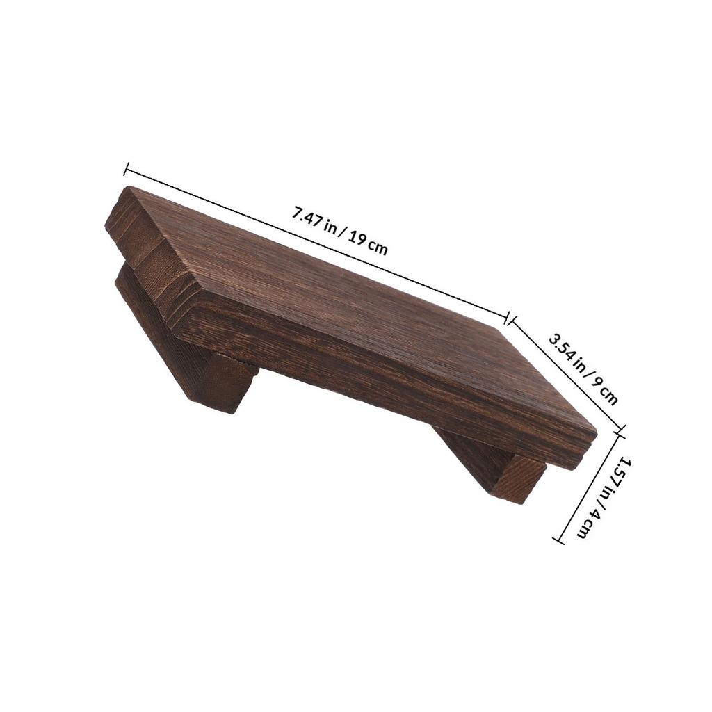 Bathroom Counter Organizer Tray Wooden Pedestal Stand Rustic Farmhouse Soap Dish Dispenser Holder Small Wood Tray Kitchen Sink