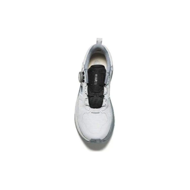 Anta Round Toe Shock Absorbing Wear Resistant Low Top Training Shoes Men Sneakers Gray Blue 112417711-2