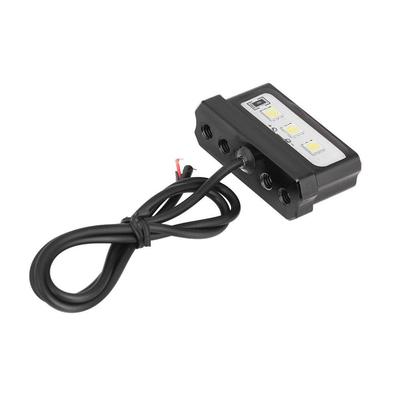Qiilu Motorcycle Rear LED License Lamp License Plate Light Universal