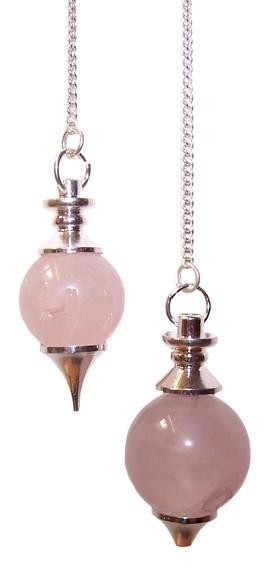 Pendulum Rose Quartz Stone Sphere 15G Pendulum