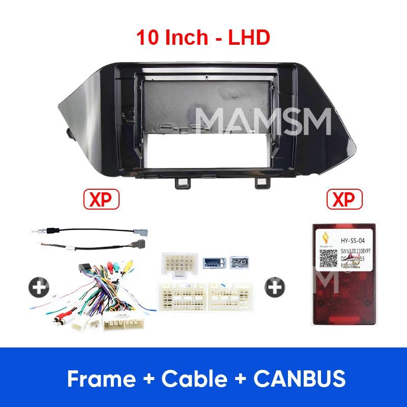 MAMSM For HYUNDAI SONATA 2020 10Inch Android Car Radio Fascia Panel Multimedia Player Dash Mount Kit Adapter Frame Cable Harness