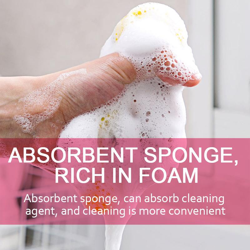 Kitchen Double-Sided Dishwashing Sponge Reusable Brushing Pots Wipes Pans Cleaning Cloth Home Grease Removal Dishwashing Cloth