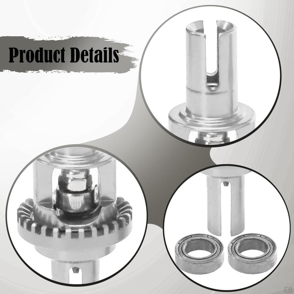 1:28 RC Car Differential Assembly Accessory Modification Aluminum Alloy Replacement