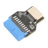 USB Front Panel Adapter 19PIN USB3.0 to Type C Front A Key Interface USB 3.0 19PIN Adapter for PC Motherboard 19PIN to
