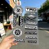 FOR TOYOTA TRO GR High Visibility Reflective Waterproof Decal Scratch Hide Sticker Fit Car Motorcycle Helmet Refrigerator