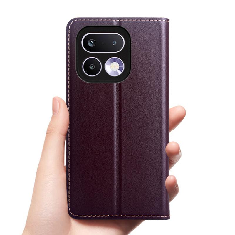 For Realme 16 Pro Plus Realme16 5G Flip Case Napa Texture Magnetic Cover Cowhide Genuine Leather Card Pocket Wallet Cases Covers