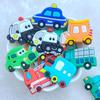 20 Stück Neue Süße Fahrzeugtransport-Serie PVC Flexibler Kleber Flache Rückseite DIY Scrapbook Verzierung Handy Bastel Dekoration