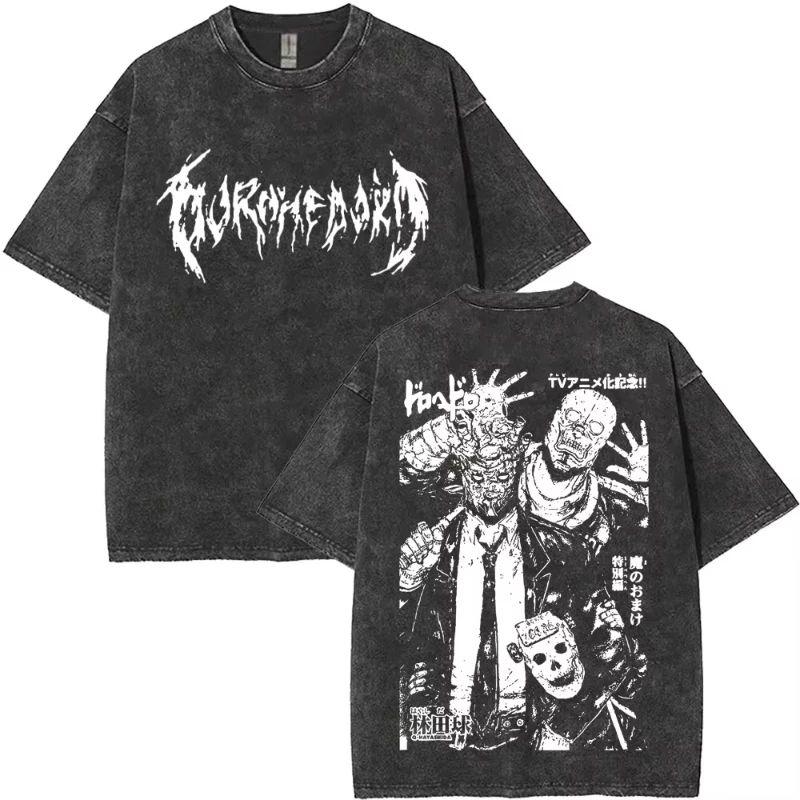 2026 Anime Dorohedoro T-shirt Grafica Kaiman Merch T-shirt Lavata Vintage Gotica Manga Rock T-shirt High Street T-shirt Oversize Manica Corta