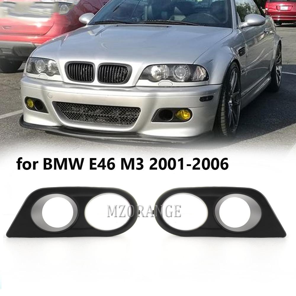 

Крышка противотуманной фары для BMW E46 M3 2001 2002 2003-2006 Глянцевая черная крышка противотуманных фар Решетка рамки окружает воздуховод Противотуманная фара