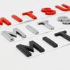 3D Mitsubishi Car Front Hood Emblem Badge Sticker For ASX Lancer 10 9a Pajero Outlander 2013 Sport L200 Expo Alphabet Styling