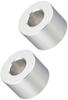 POSH 200442-15 Aluminum Spacer for M10 (3/8") T15mm Silver 2 Pieces
