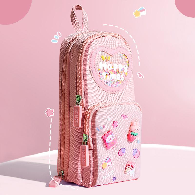 Kawaii Roztomilé Penály Velká Kapacita Plátěná Taška na Tužky Jednoduchá Roztomilá Taška na Skladování Psacích Potřeb Studentské Psací Potřeby Školní Potřeby