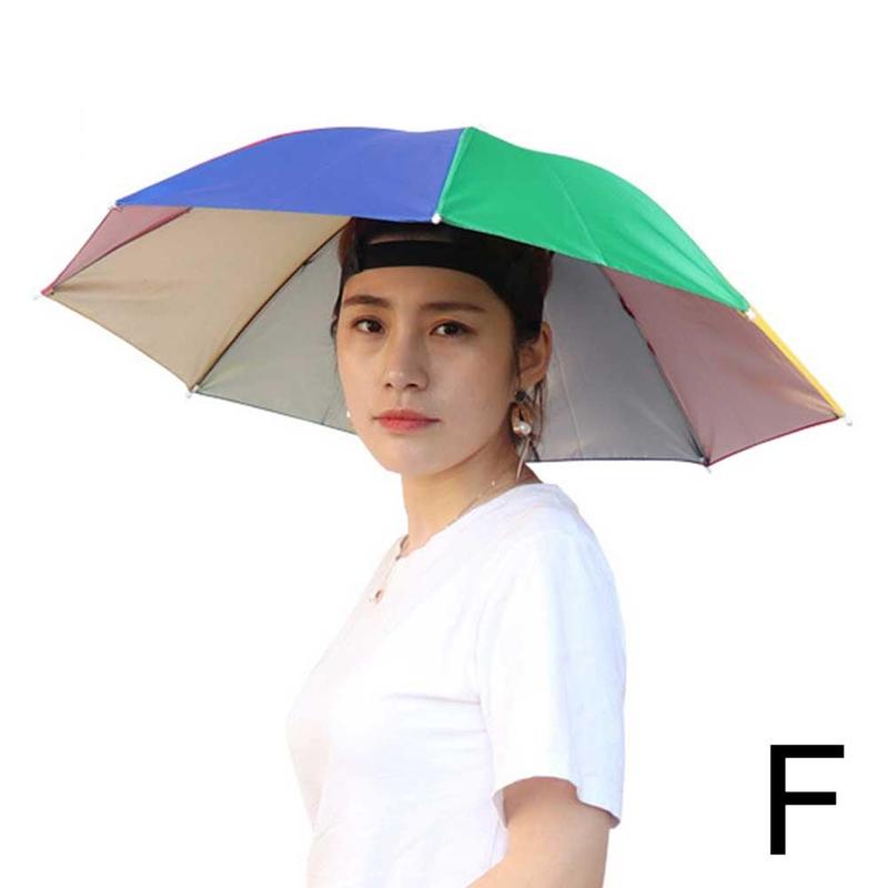 Foldable Outdoor Umbrella Hat Women Men Fishing Headwear Sun Cap Camping Fishing Headwear Cap Beach Head Hats