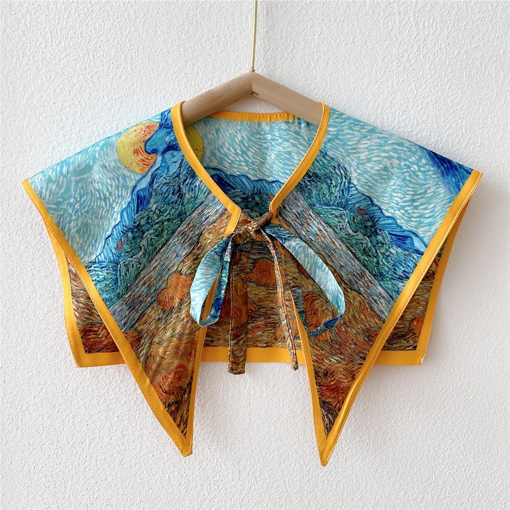 Silk Shawl Scarf: Women's Shoulder Drape for Spring, Summer, Autumn - Versatile Neck Decoration & Protection