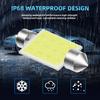 2/6/10 PCS C5W LED Bulb C10W Festoon 31/36/39/41/42mm COB White Car Interior Dome Reading Lights Trunk License Plate Lamp 12V Dome Lights 6
