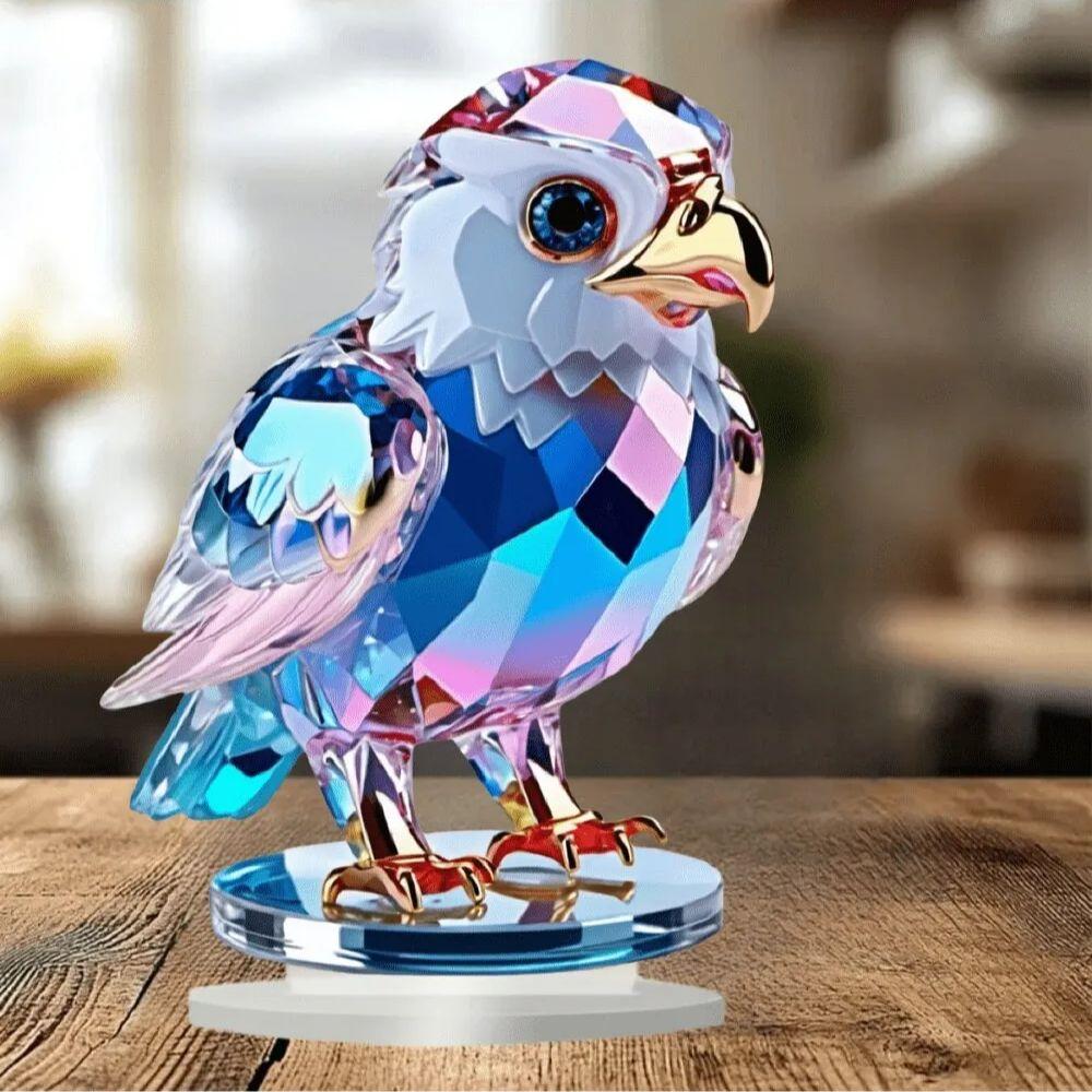 1pcs Cute Crystal Eagle - Animal Theme Desktop Decoration, Suitable for Room, Bedroom, Living Room Decoration