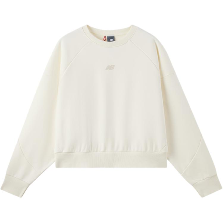 New Balance Sweatshirt Women s Ivory White NCF14082-IV M