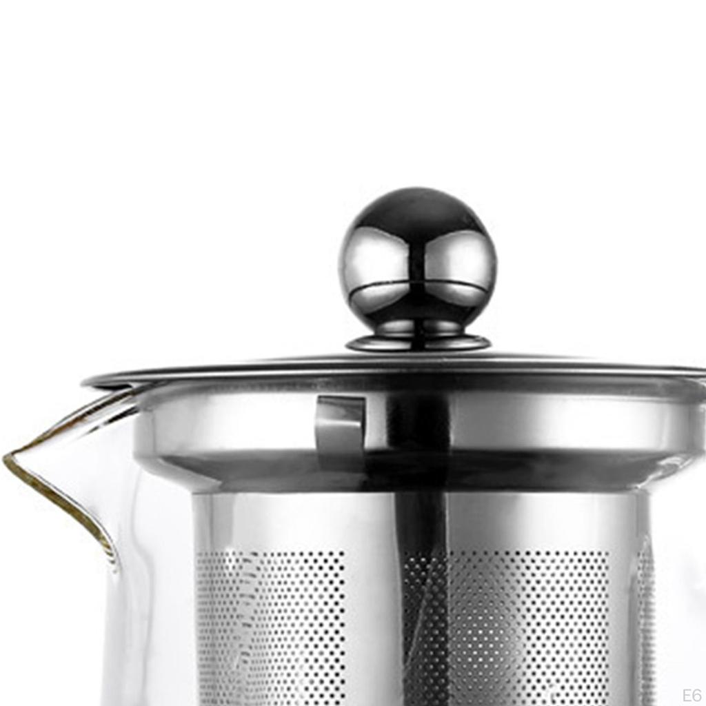 Elegant Glass Tea Infuser Pitcher for Home and Office Use