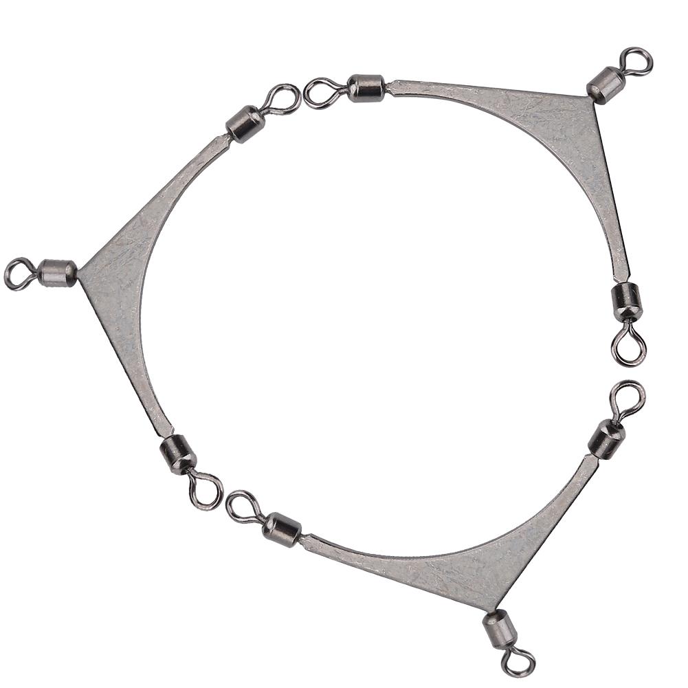 

10 шт. Вертлюжки-бочонки из нержавеющей стали, кольца, рыболовная снасть, аксессуар (6 #)