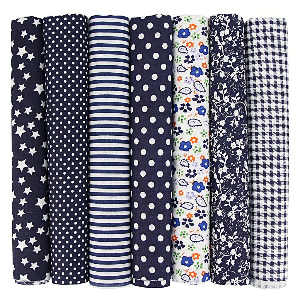56pcs  10*10cm/3.9*3.9in/25*25cm/9.8*9.8in Floral Small Patchwork Multicolor Cloth Set Flat Pattern FlowerCloth For DIY Sewing S