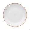 Assiette Plate - Collection Pastel - 25 Cm - Rouge - Polystyrène Dur - Compatible Lave-vaisselle