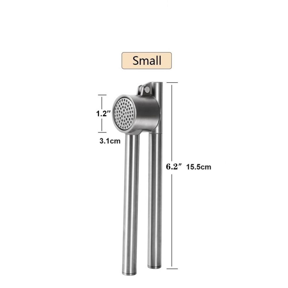 LMETJMA Garlic Press 304 Stainless Steel Garlic Press Mincer Rust Proof Garlic Mincer Heavy Duty Garlic Crusher  JT275