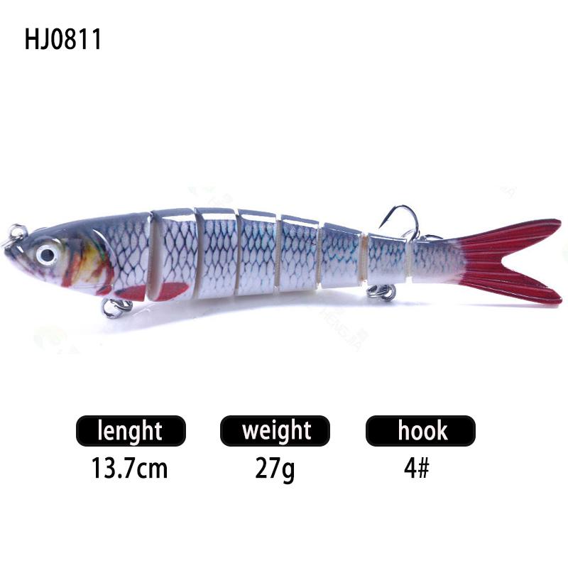 

Многосекционные приманки-воблеры для рыбалки, искусственная приманка, жесткая многосоставная приманка для свимбейта, реалистичная рыболовная приманка, снасти 11 разноцветный