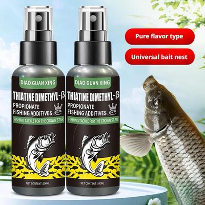 Fishing Bait Attractant DMPT Liquid 100ml Bait Additive Lure Enhancer Spray Bottle Formula Fast Catch All Season Angling Tools