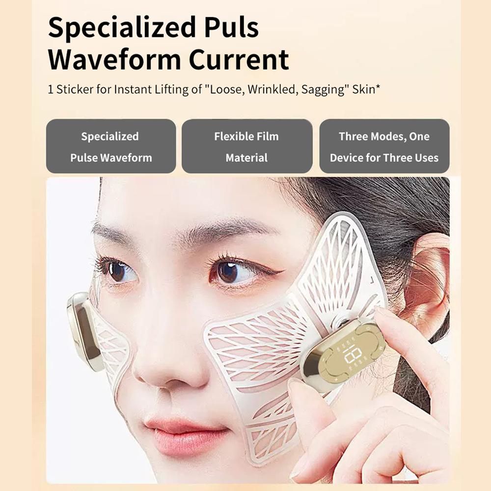 Ems Pulse Micro Current Eye Massage Equipment Eye Massager Reduces Dark Circles, Lifts and Tightens The Skin Face Microcurrent