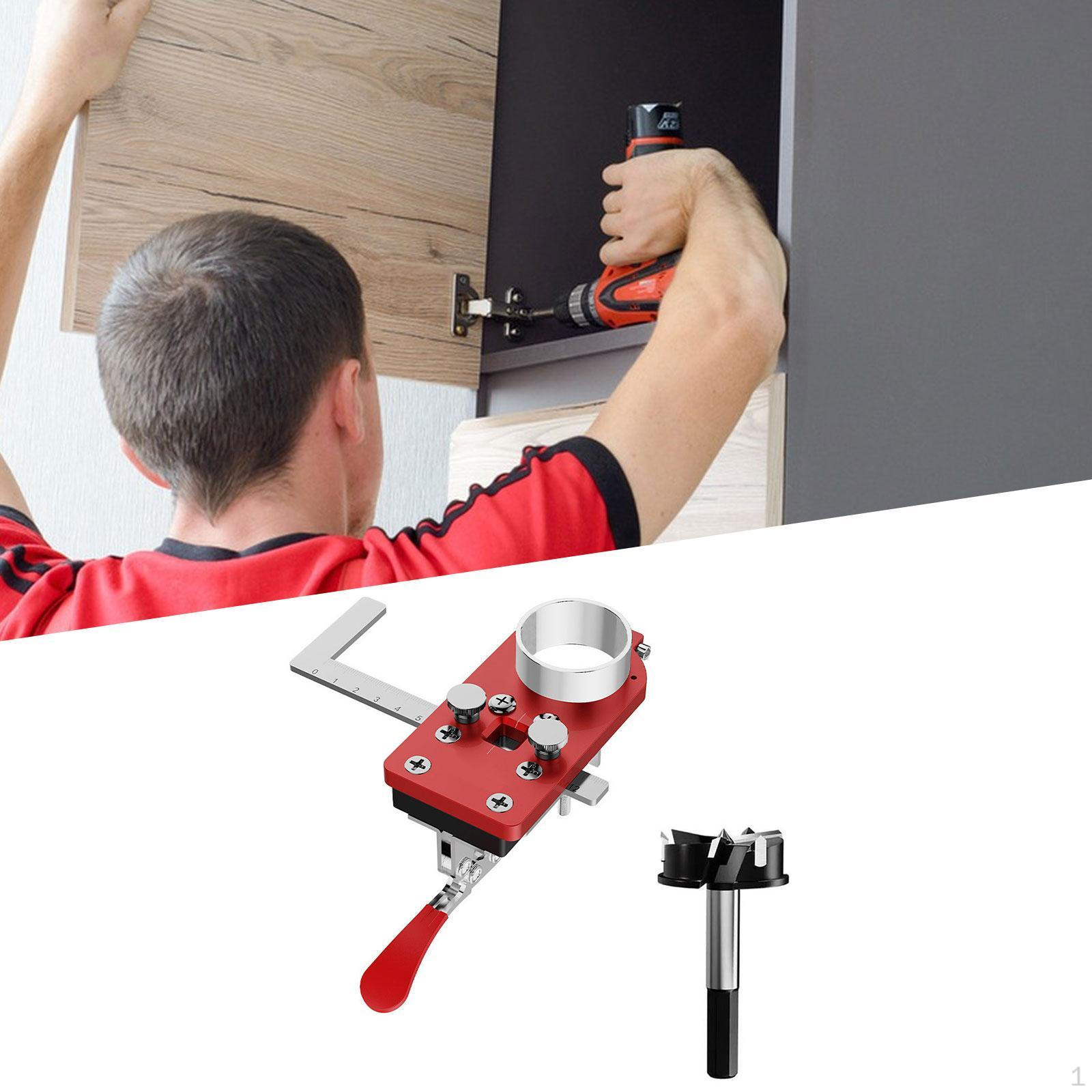 

35mm Hinge Drill Jig, Hole Guide Cabinet Puncher for and Door