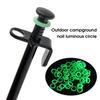 50Pcs High Elastic Anti-aging Silicone Ground Pegs Rings Fluorescent O-ring Tent Stakes Rings Camping Accessories