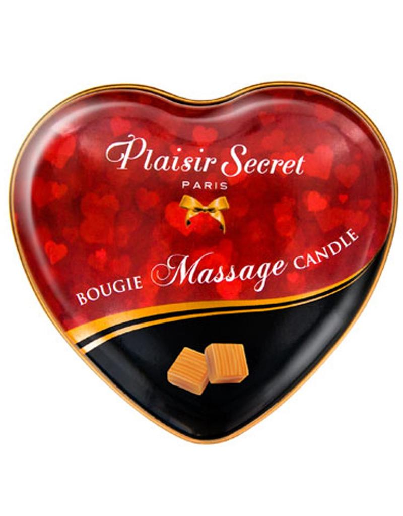 Mini Bougie De Massage Caramel Boîte Coeur 35ml Cc826068