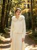 Women's Hooded Knit Cardigan with Fur Collar, Slim Fit, Short Loose Sweater for Autumn/Winter