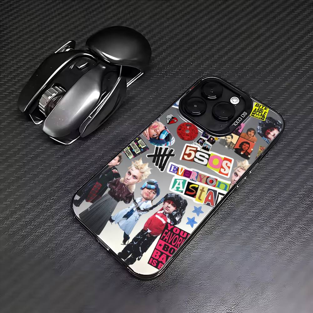 5 S-Seconds of S-Summer Band    Phone Case For iPhone17,16,15,14,13,12,11 Plus,Pro Max Colored Silver Plated Inside Cover